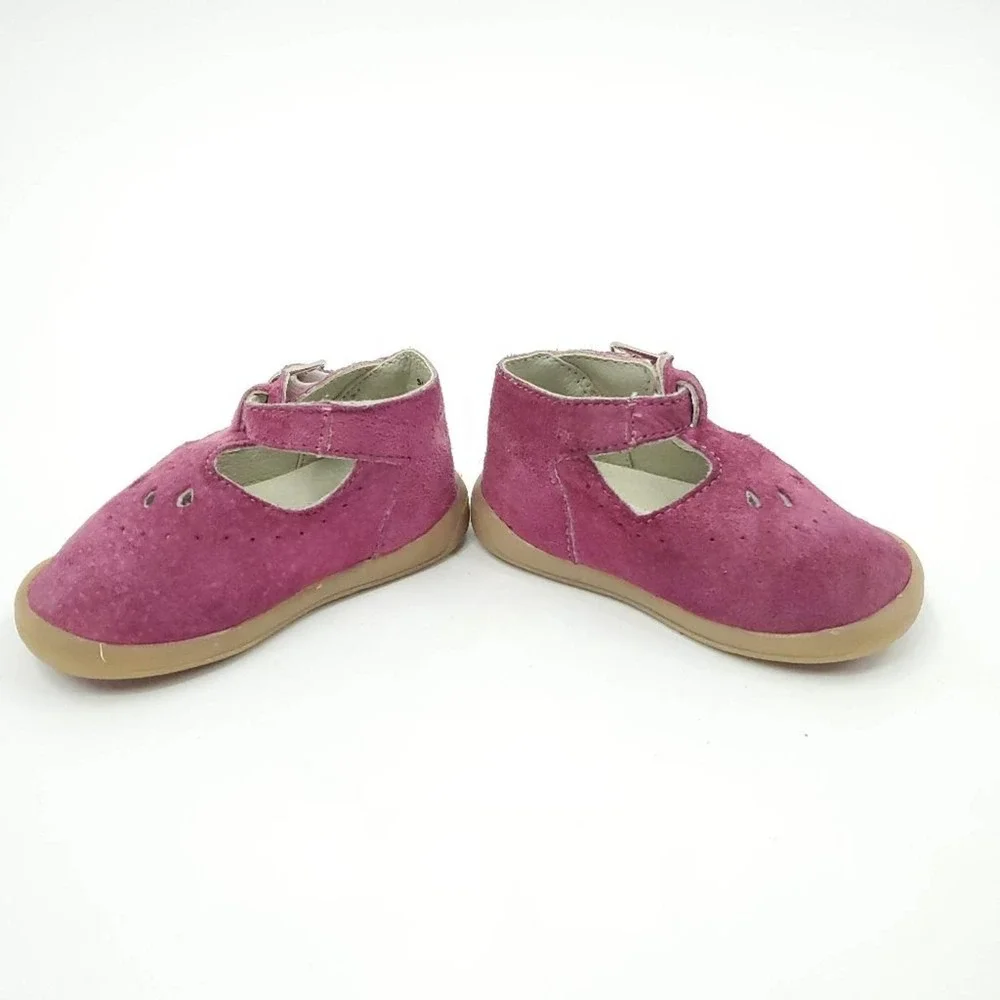 Fisher Price Baby Girl Magenta Mary Janes 2T Vintage